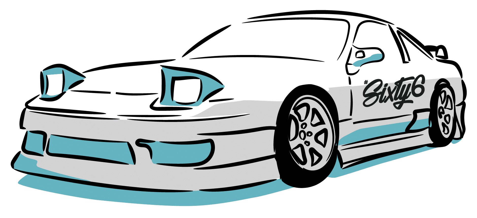 hashtag sixty six s13 car brand graphics
