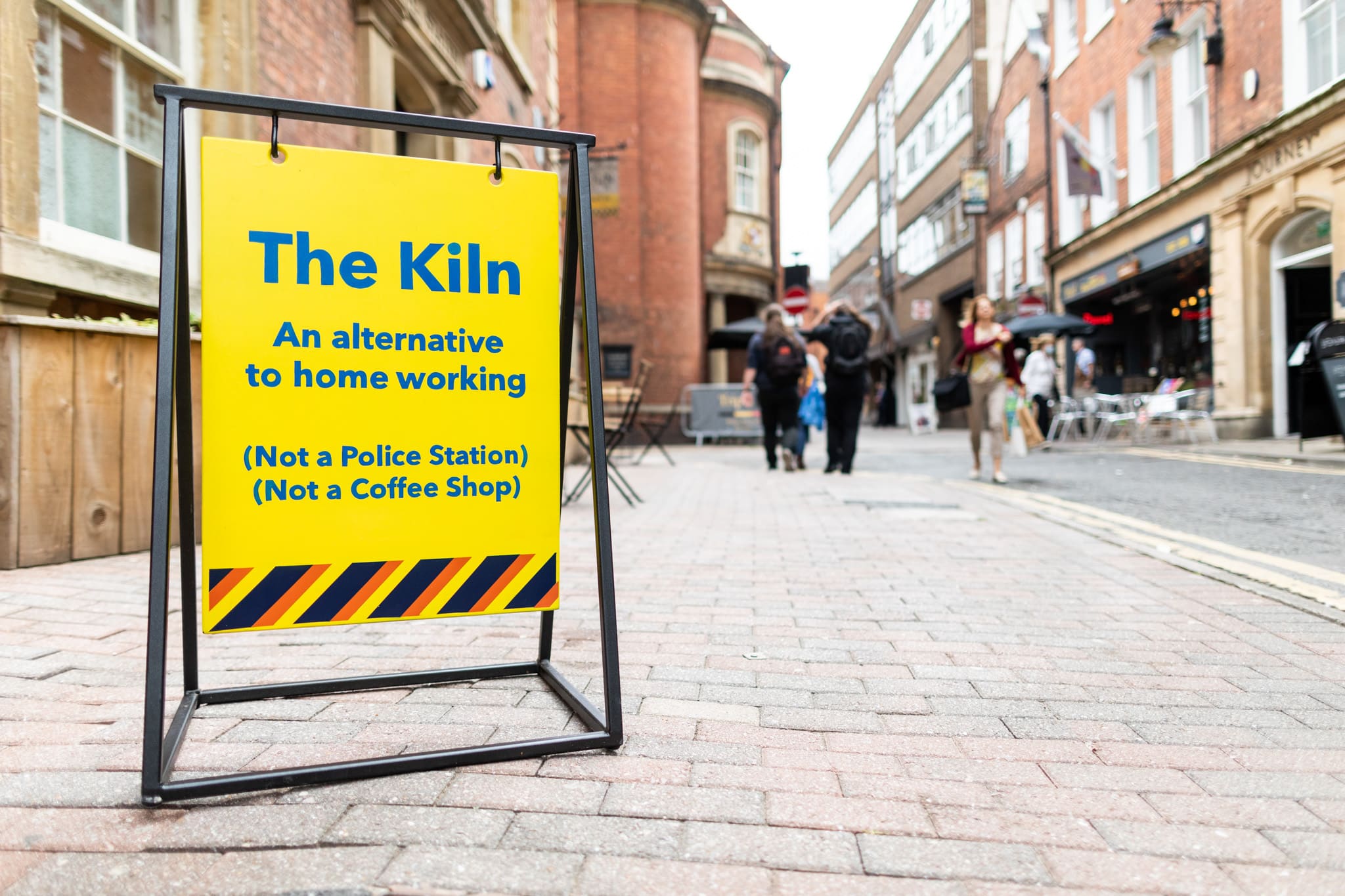 Kiln a board in street