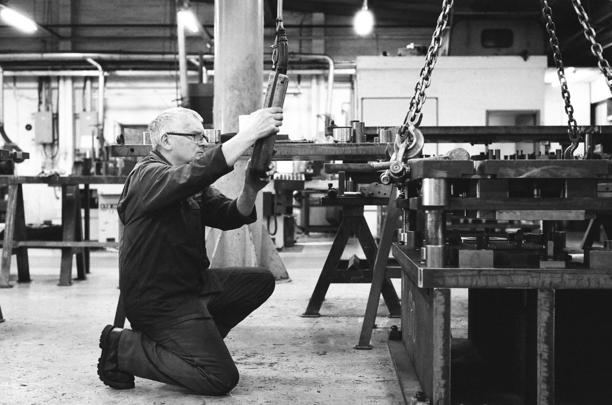 An engineer at work
