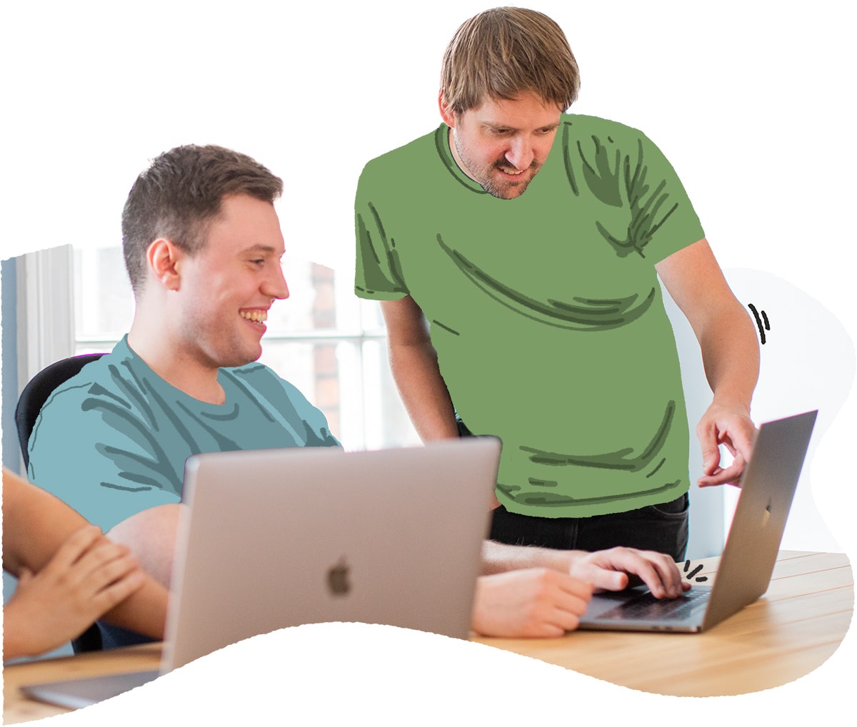 Rob and Will video editing