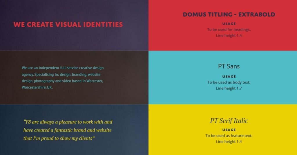 brand guidelines typography