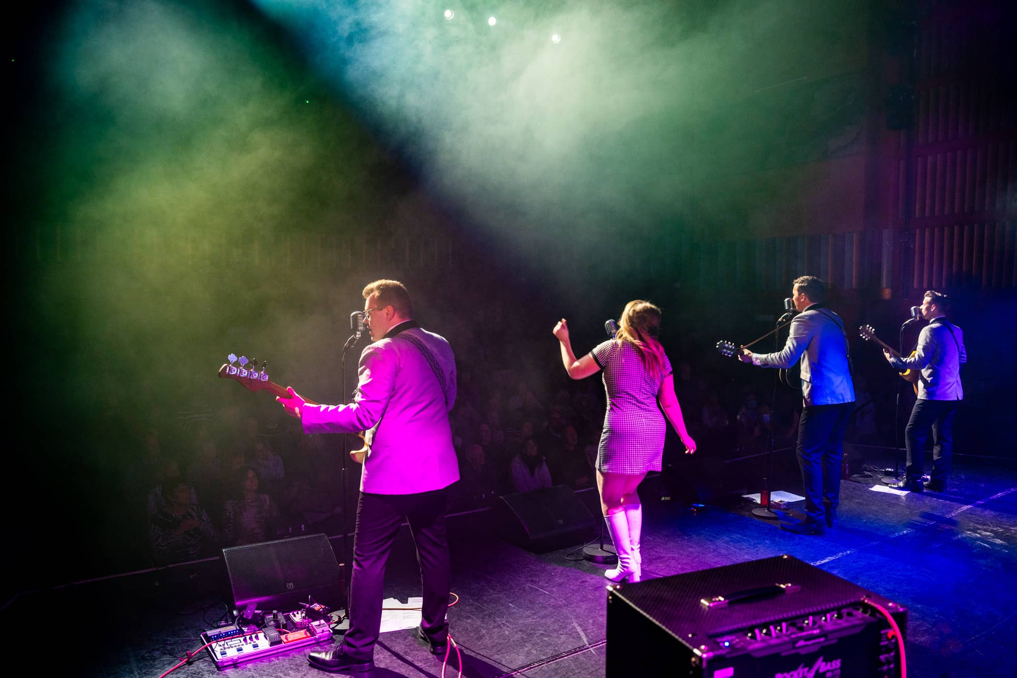 Performers on stage