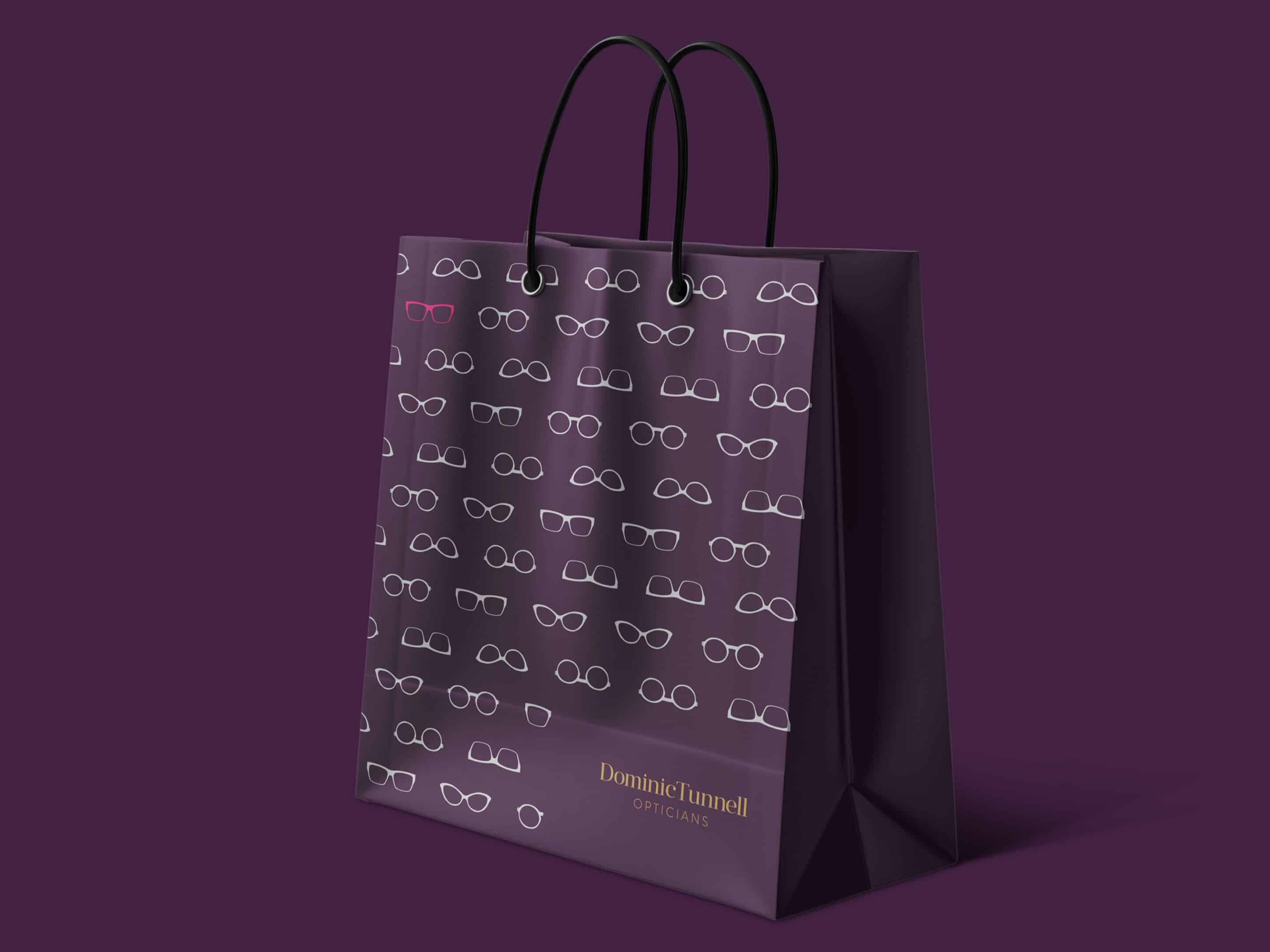 Dominic Tunnell Retail Bag and Signage