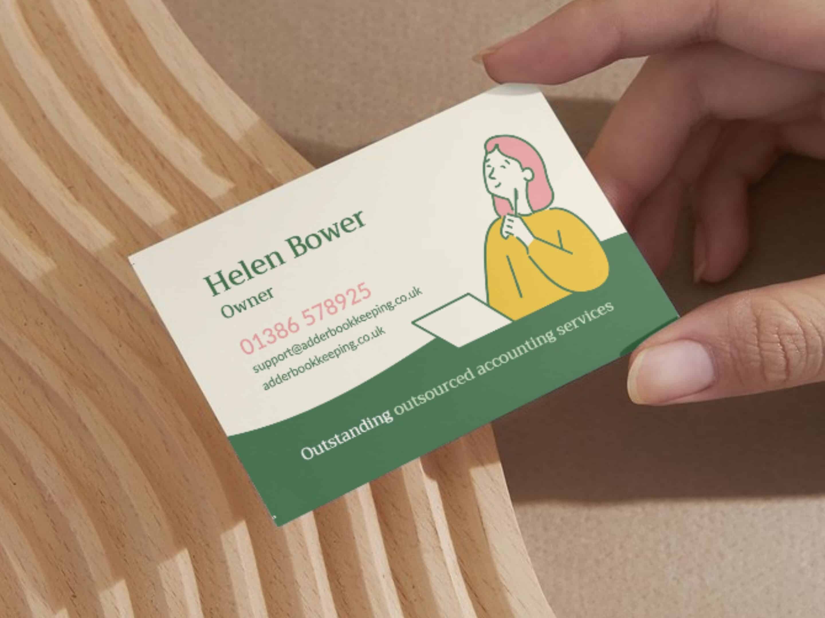 Adder business card after rebranding