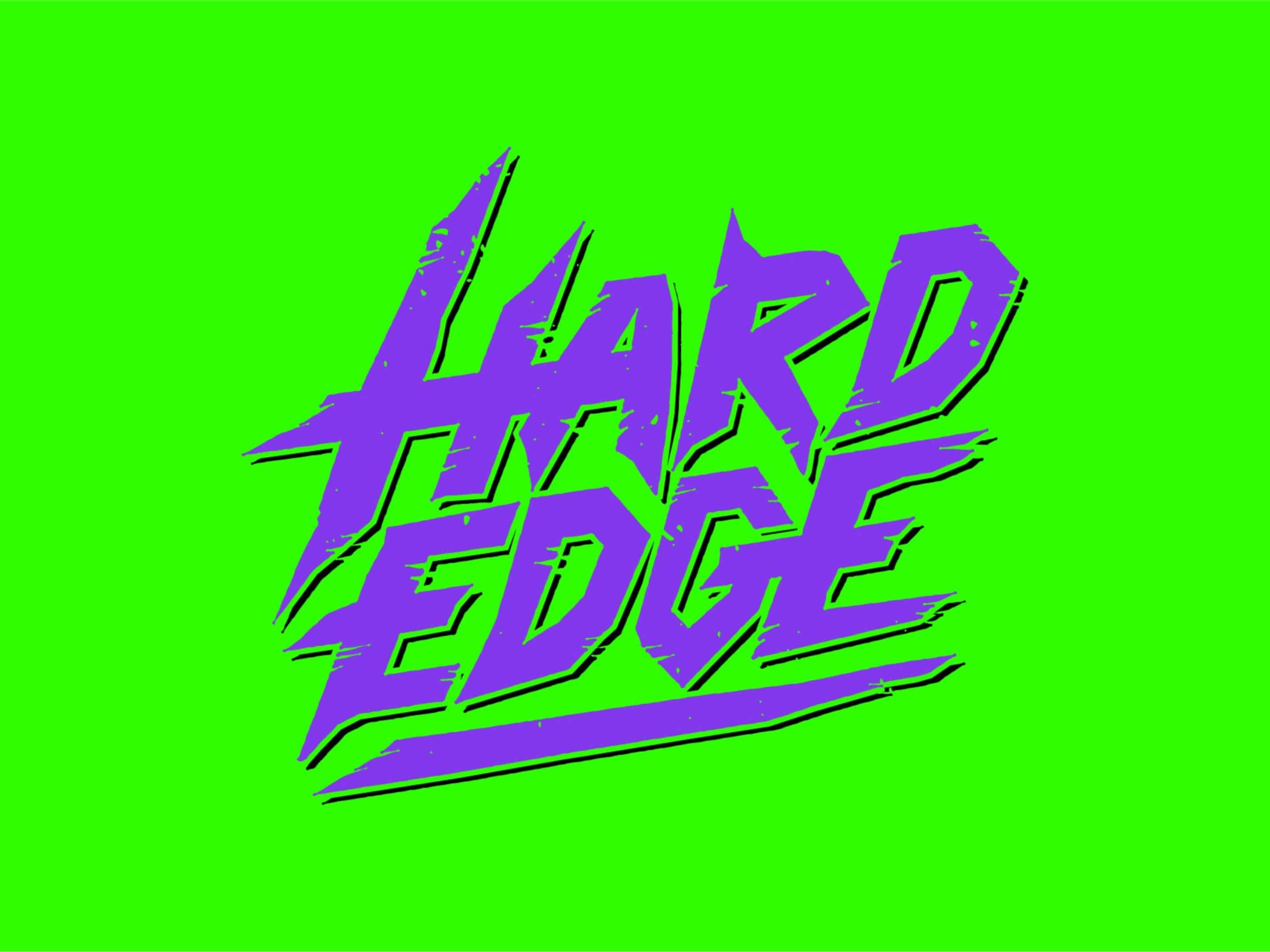 Hard Edge brand identity design