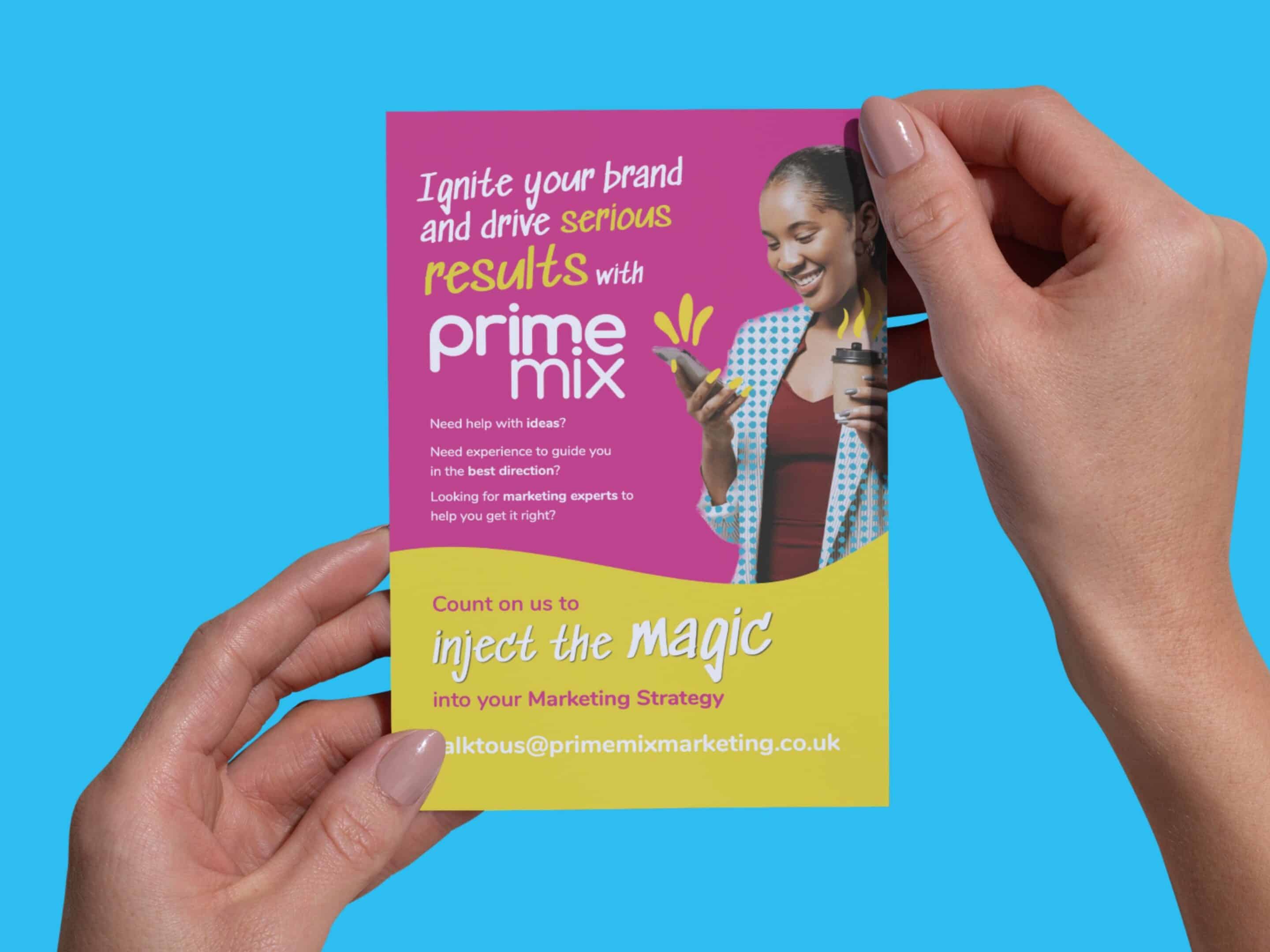 Prime mix flyer design